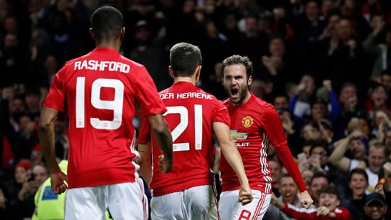 Manchester United 1-0 Manchester City: Juan Mata strikes as United reach EFL Cup last eight