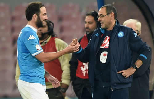 Napoli boss Maurizio Sarri sends message to Gonzalo Higuain ahead of Saturday's game