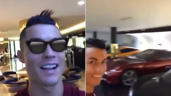 Cristiano Ronaldo's car show