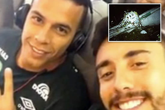 Haunting vid uploaded to players’ Instagram from INSIDE plane moments before crash