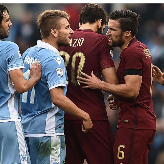 Lazio 0-2 Roma: Strootman & Nainggolan claim derby win