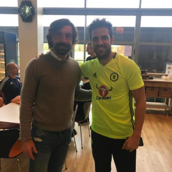 Andrea Pirlo Spotted At Chelsea's Training Ground