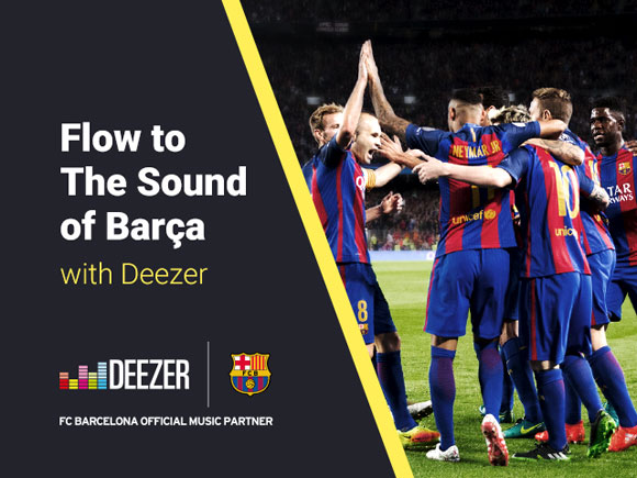 Barca joins Man Utd on Deezer music streaming platform