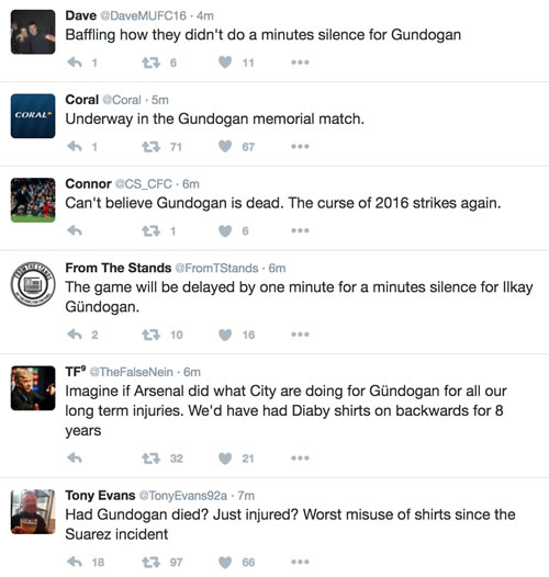 Manchester City Slaughtered For Ilkay Gundogan T-Shirt Tribute