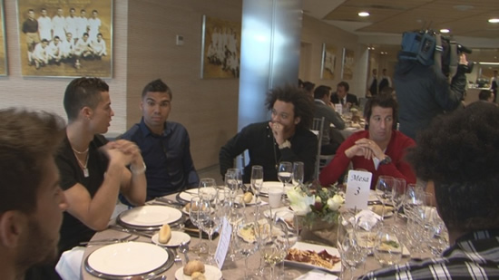 Inside Real Madrid's Christmas meal