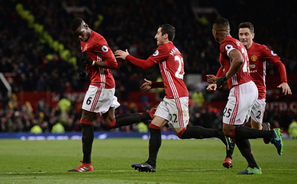 Manchester United 2 - 1 Middlesbrough: Paul Pogba late show at Old Trafford as Manchester United take all three points