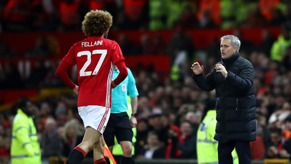 Jose Mourinho criticised Manchester United players for celebrating Juan Mata goal