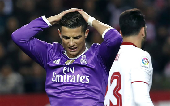Sevilla 2 - 1 Real Madrid: Sevilla score twice late on as Real Madrid suffer first defeat in nine months