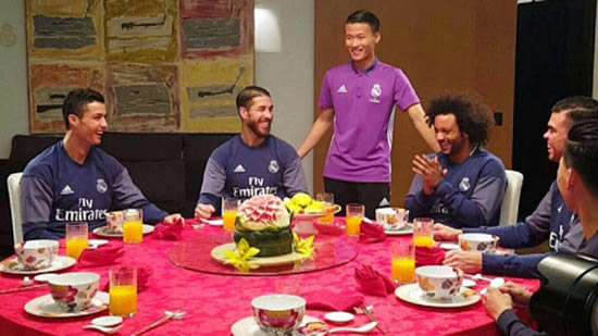 Real Madrid celebrate Chinese New Year