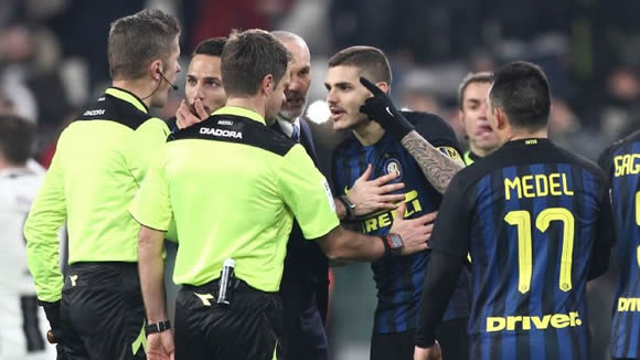 Inter Milan's Mauro Icardi and Ivan Perisic both handed two-match bans