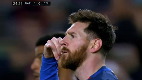 Who did Messi dedicate his first goal to?