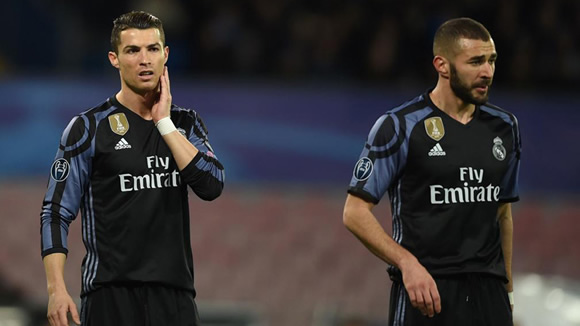 Benzema, Bale and Ronaldo annoyed by 'BBC' criticism, says Madrid forward