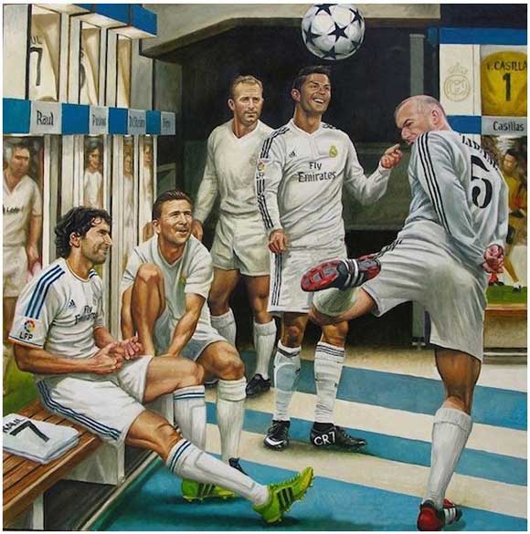Australian artist pays tribute to Real Madrid