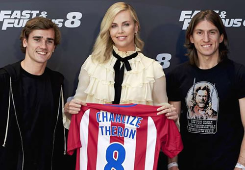 Fast and Furious! Griezmann hangs out with Vin Diesel and Charlize Theron