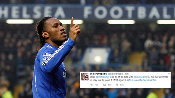 Chelsea legend Didier Drogba trolls Arsenal in hilarious tweet