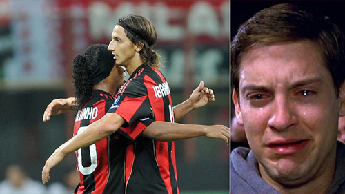 Ronaldinho’s message to injured Zlatan Ibrahimovic will melt your heart