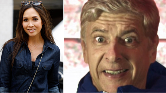 Myleene Klass Wears Nothing But Arsenal Scarf Before Deleting Picture