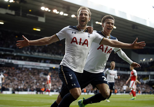Tottenham Hotspur 2 - 0 Arsenal: Tottenham keep Premier League title race alive with derby win over Arsenal