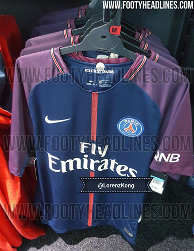 Leaked Images Of Paris Saint-Germain's New Home Kit Surface Online