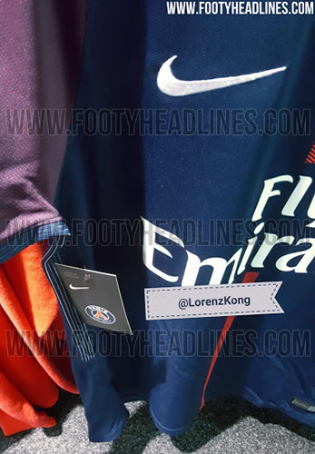 Leaked Images Of Paris Saint-Germain's New Home Kit Surface Online