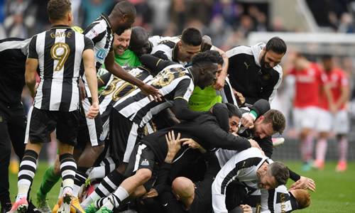 Newcastle 3 - 0 Barnsley: Newcastle take Championship title at the death after win over Barnsley