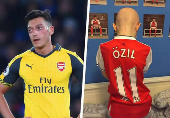 Charity thanks 'class' Ozil for making dream come true for child with brain tumour