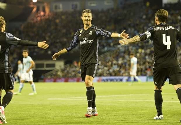 Celta Vigo 1 Real Madrid 4: Ronaldo double helps Zidane's men to within a point of LaLiga title