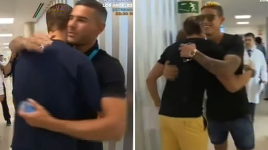 Theo greeted James and Morata but will they still be his teammates in Septmeber?