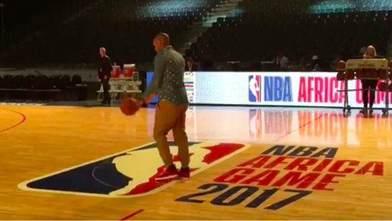 Thierry Henry Sinks Brilliant Half Court Basketball Trick Shot