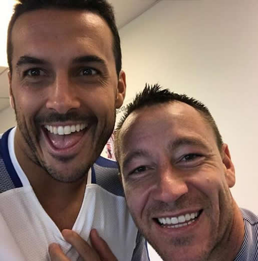 John Terry visits ex-Chelsea team-mates