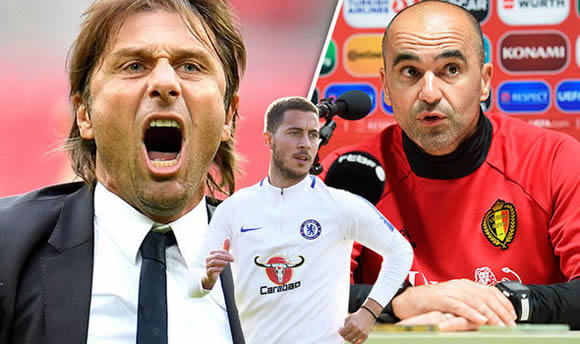Eden Hazard bust-up: Chelsea boss Antonio Conte furious at Belgium selection