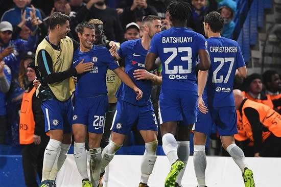 Chelsea FC 6 - 0 Qarabag: Chelsea stroll to win over minnows Qarabag