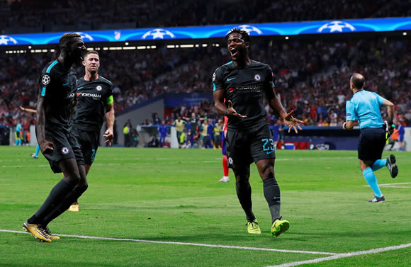 Atletico de Madrid 1 - 2 Chelsea FC: Chelsea fight back to stun Atletico with last-gasp winner