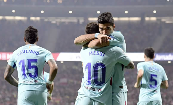 Atletico de Madrid 1 - 1 Barcelona: Late Luis Suarez header denies Atletico Madrid victory against Barcelona