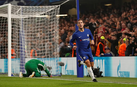 Chelsea FC 3 - 3 AS Roma: Eden Hazard rescues Chelsea after Roma roar back at Stamford Bridge