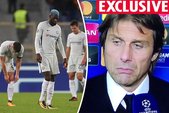 Chelsea EXCLUSIVE: Antonio Conte in ‘upset emotional state’ after Roma defeat