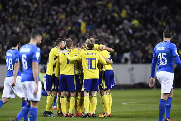 Sweden 1 - 0 Italy: Italy up against it after Jakob Johansson nets winner for Sweden
