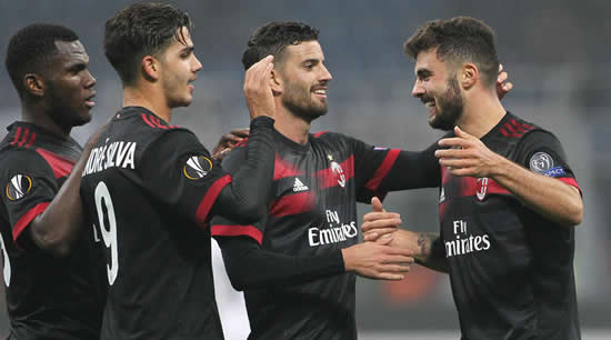 AC Milan 5 Austria Wien 1: Andre Silva sends Montella's men through to the last 32