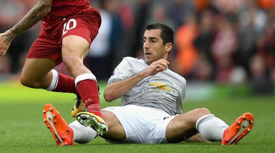 Mourinho slams Mkhitaryan for disappearing during Manchester United games