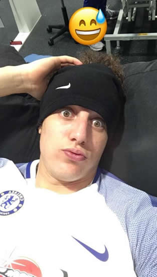 David Luiz steps up his recovery from knee injury on anti-gravity treadmill