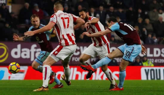 Burnley 1-0 Stoke City: Burnley stun Stoke at the death to move into top four