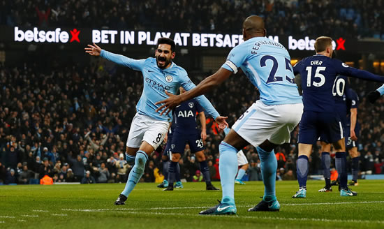 Manchester City 4 - 1 Tottenham Hotspur: Unstoppable City put sorry Spurs to the sword