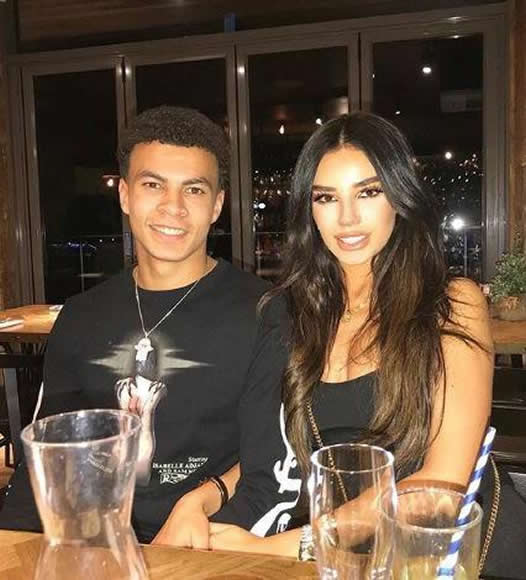 Dele Alli celebrates Tottenham's Boxing Day win over Southampton by dining out with girlfriend Ruby Mae