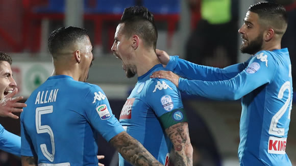 Crotone 0 - 1 Napoli: Napoli four points clear at Serie A summit after narrow win at Crotone