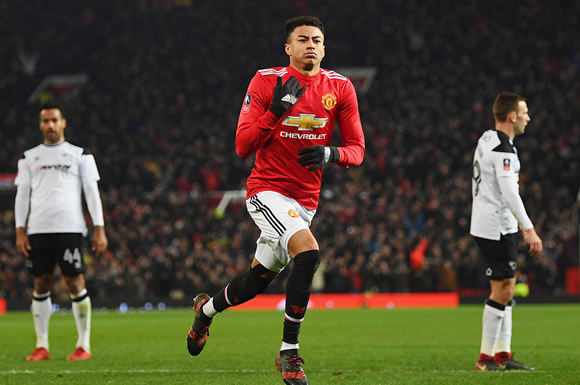 Manchester United 2 - 0 Derby County: Lingard and Lukaku leave it late to fire United past Derby in FA Cup