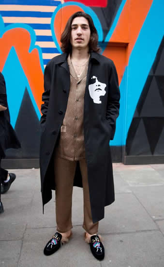 Arsenal star Hector Bellerin spotted at London Fashion Week in women's pyjamas