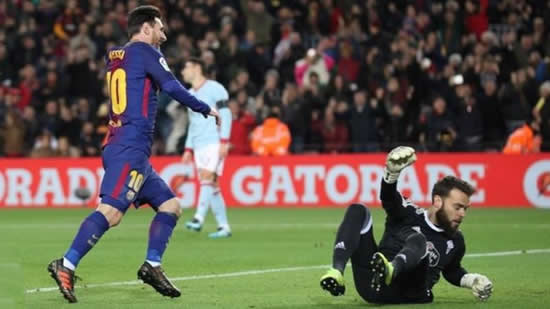 Barcelona 5-0 Celta Vigo - Messi double as Barcelona cruise into quarter-finals