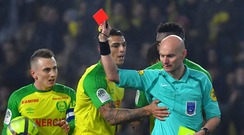 Nantes president demands ban after referee Tony Chapron kicks Carlos