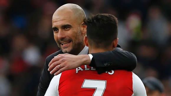 Pep Guardiola congratulates Man United and Alexis Sanchez on deal
