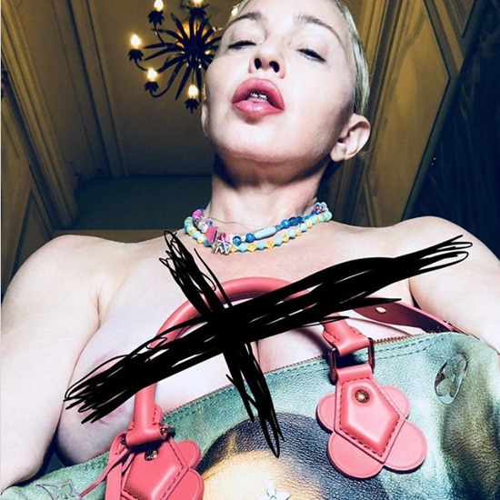 Madonna's latest topless shoot was because of football